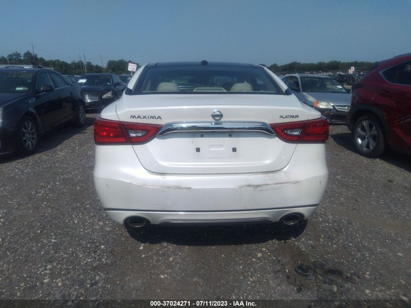 2016 NISSAN MAXIMA 3.5 PLATINUM - 1N4AA6AP4GC386341