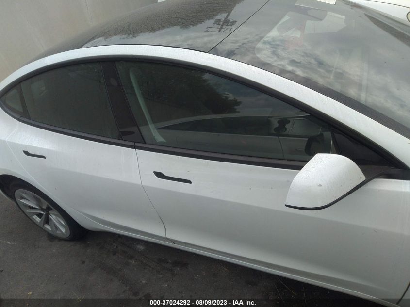 2022 TESLA MODEL 3 - 5YJ3E1EA0NF358326
