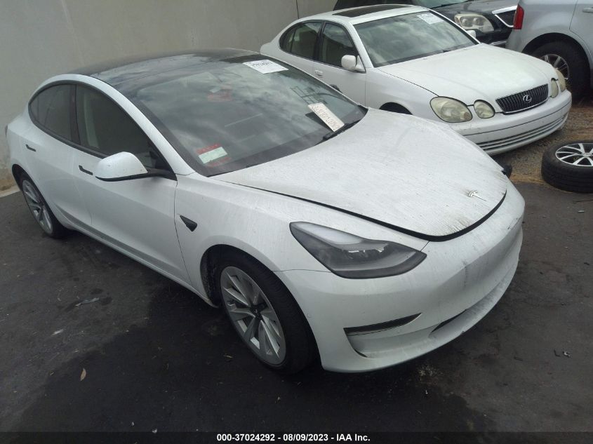 2022 TESLA MODEL 3 - 5YJ3E1EA0NF358326
