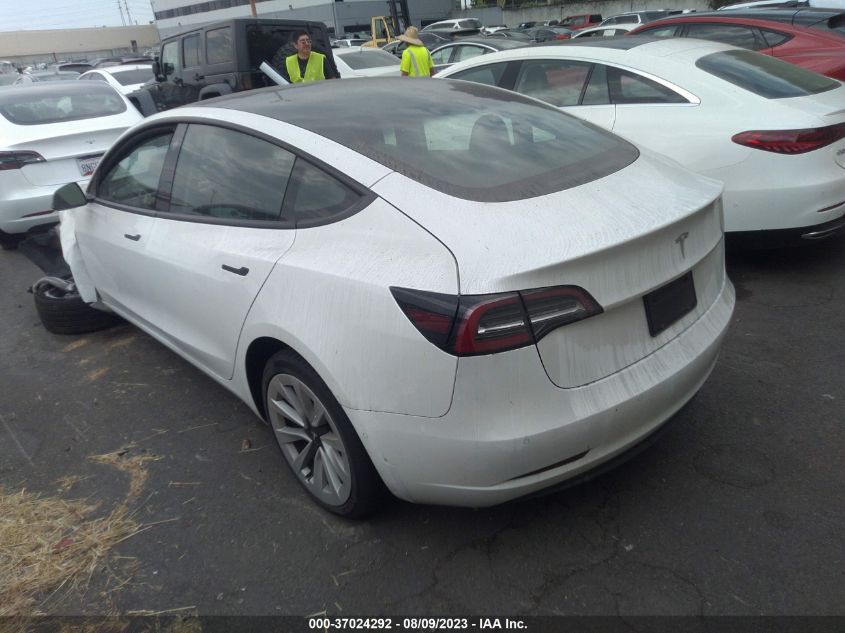 2022 TESLA MODEL 3 - 5YJ3E1EA0NF358326