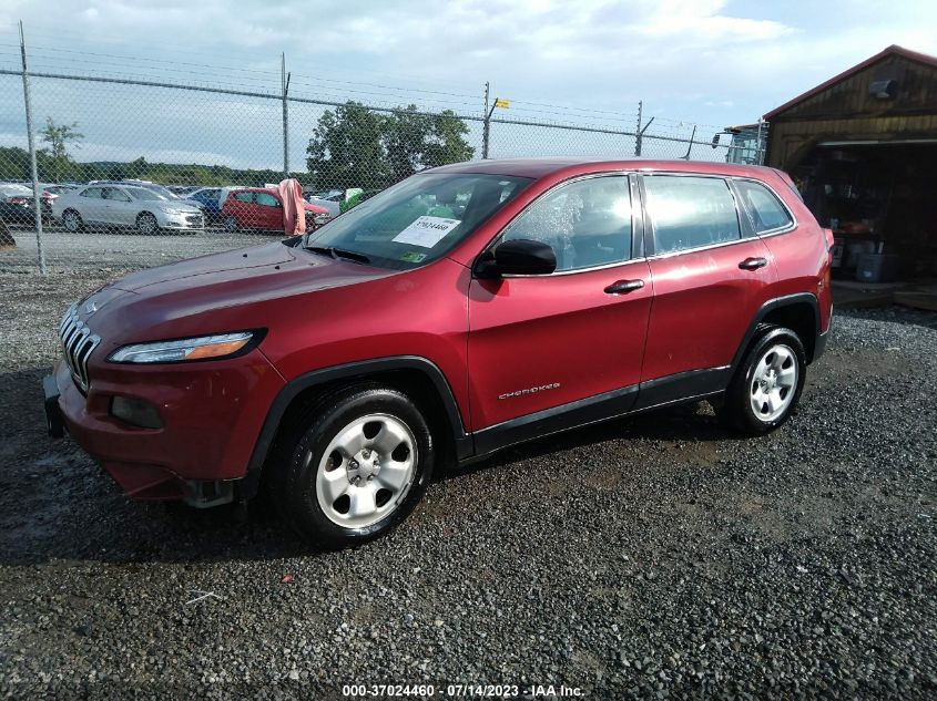 2016 JEEP CHEROKEE SPORT - 1C4PJLAB4GW146356