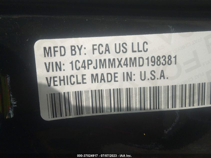 2021 JEEP CHEROKEE LATITUDE LUX - 1C4PJMMX4MD198381