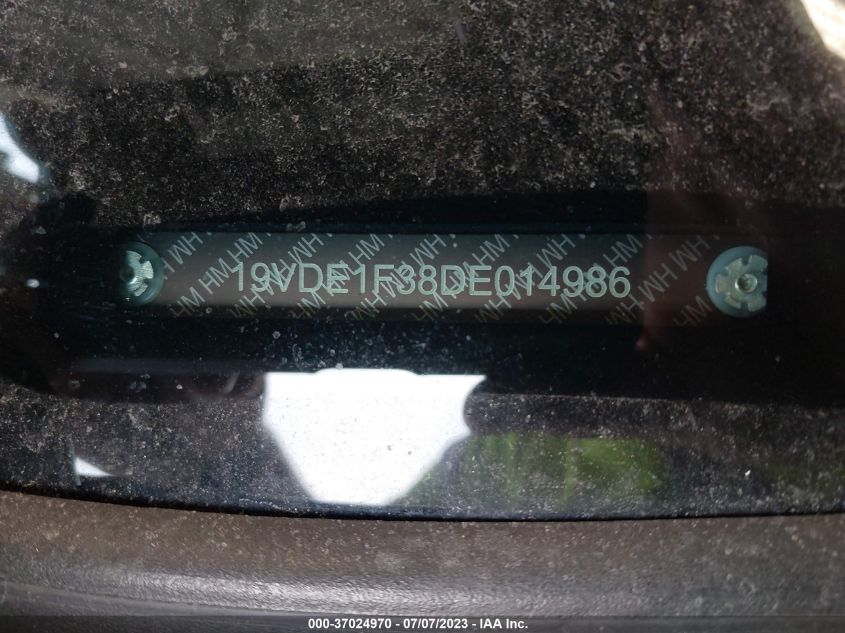 2013 ACURA ILX 20 - 19VDE1F38DE014986
