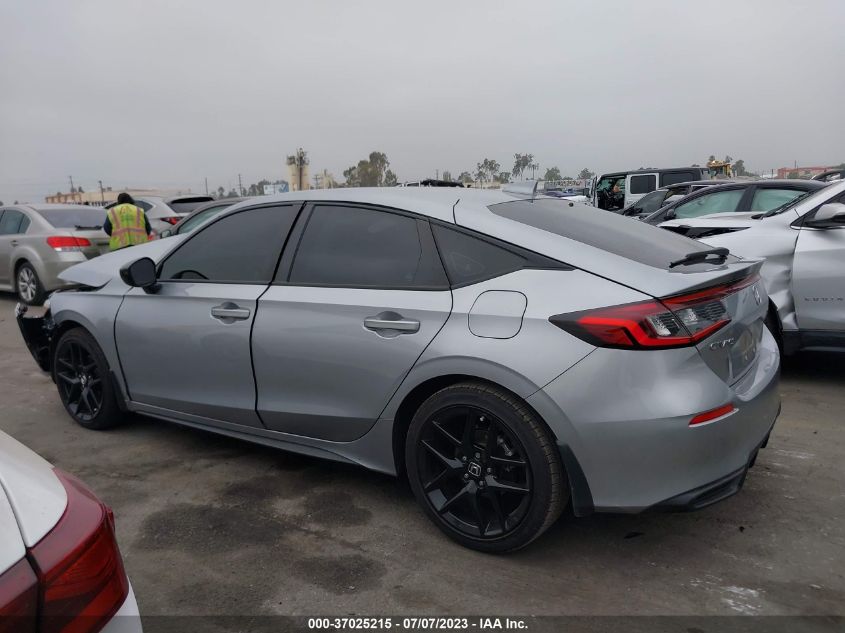 2022 HONDA CIVIC HATCHBACK SPORT - 19XFL2H88NE010359