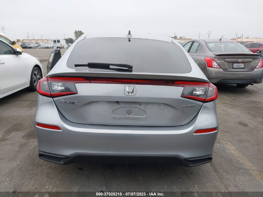 2022 HONDA CIVIC HATCHBACK SPORT - 19XFL2H88NE010359