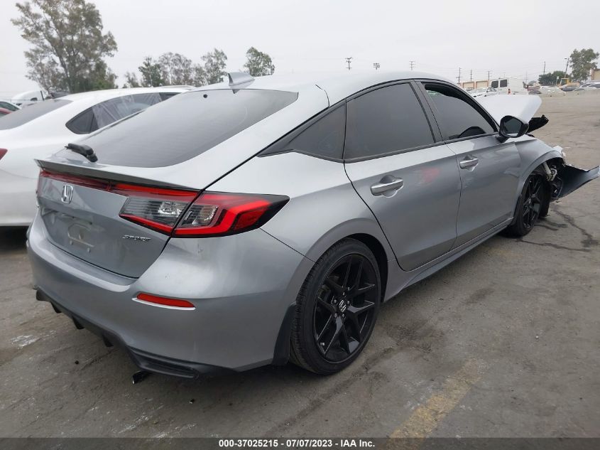 2022 HONDA CIVIC HATCHBACK SPORT - 19XFL2H88NE010359