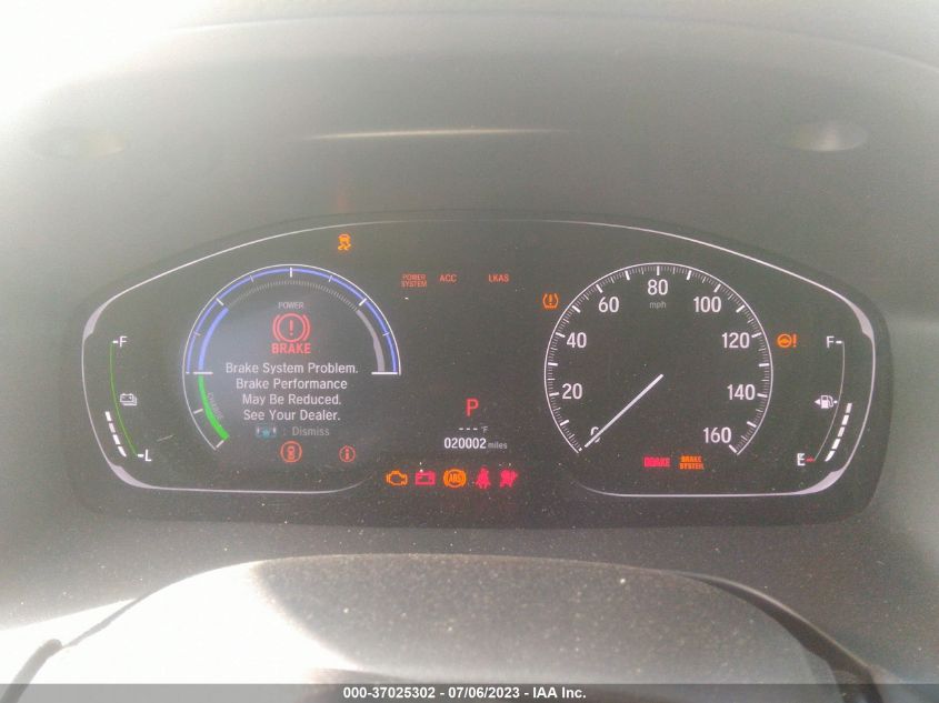 2022 HONDA INSIGHT EX 19XZE4F52NE010577
