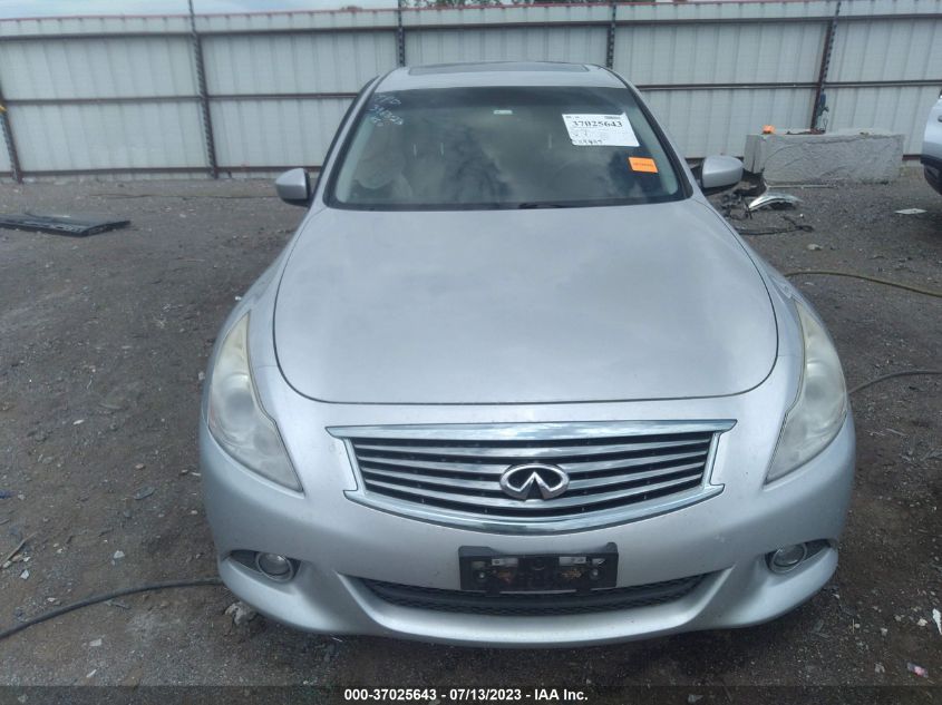 2013 INFINITI G37X - JN1CV6AR4DM352269