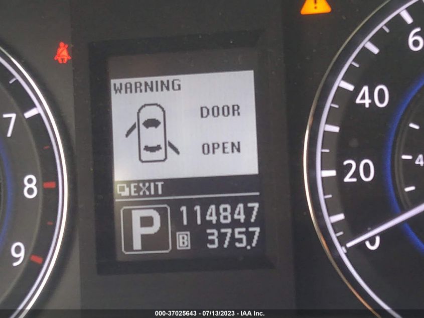 2013 INFINITI G37X - JN1CV6AR4DM352269