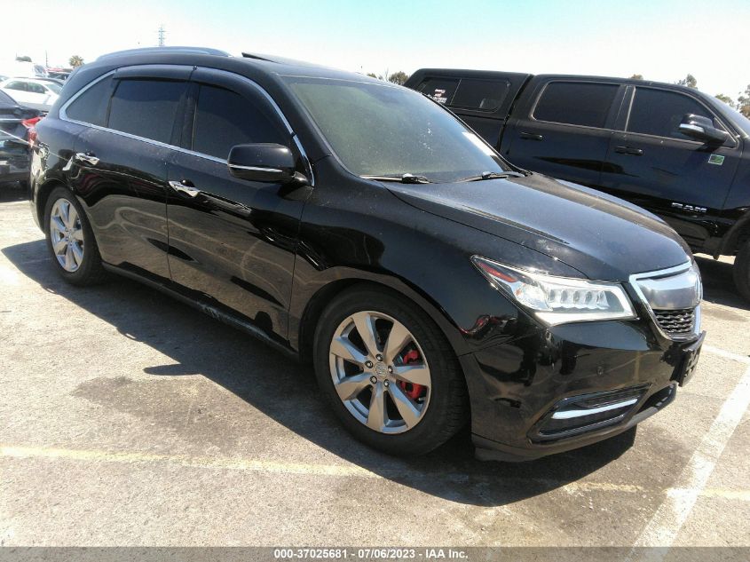 2014 ACURA MDX ADVANCE/ENTERTAINMENT PKG - 5FRYD3H8XEB017981