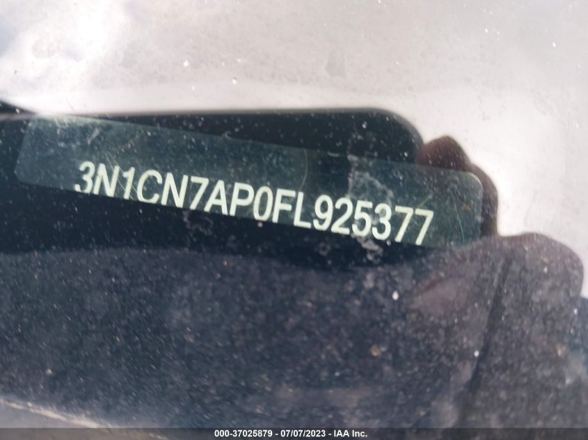 2015 NISSAN VERSA SV - 3N1CN7AP0FL925377