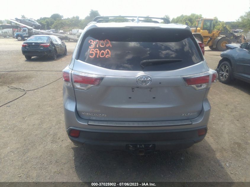 2016 TOYOTA HIGHLANDER XLE - 5TDJKRFH8GS288597