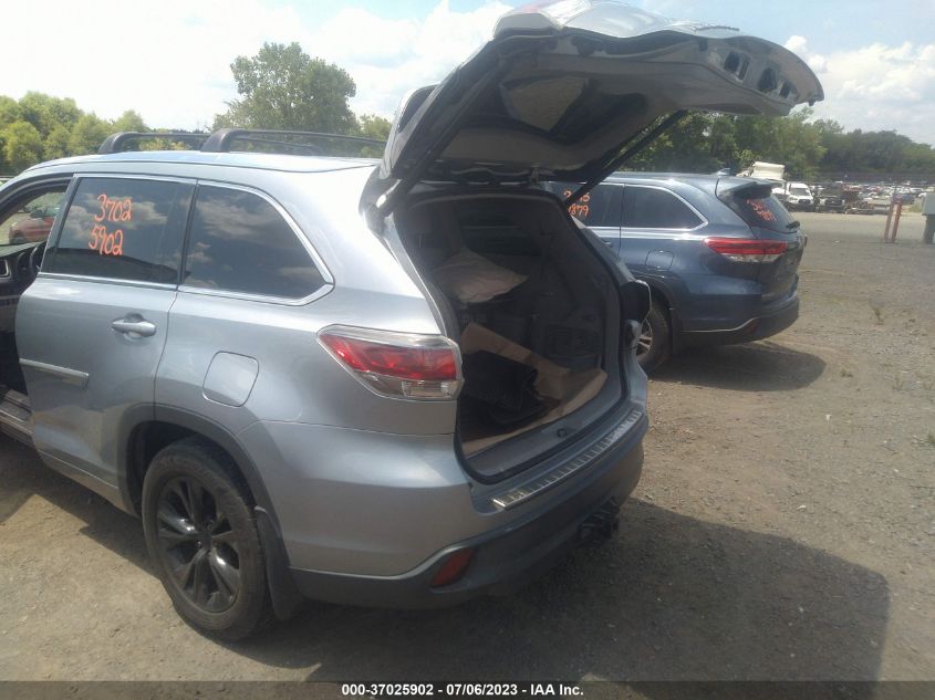 2016 TOYOTA HIGHLANDER XLE - 5TDJKRFH8GS288597