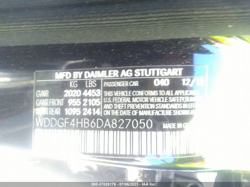 2013 MERCEDES-BENZ C-CLASS C 250 - WDDGF4HB6DA827050