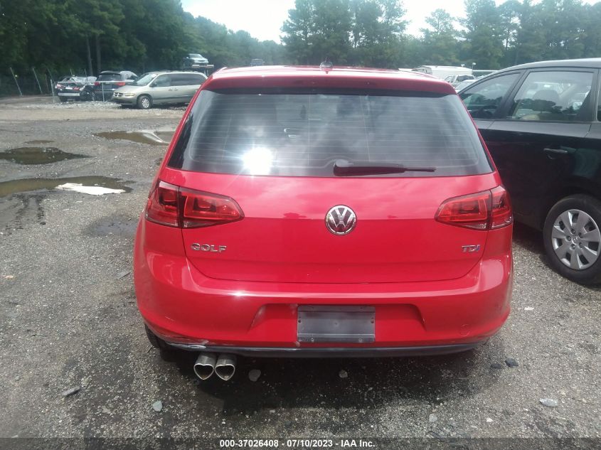 2015 VOLKSWAGEN GOLF TDI S - 3VW2A7AU2FM063510