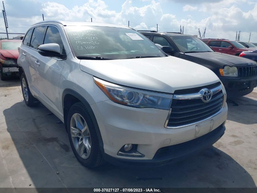 2015 TOYOTA HIGHLANDER LIMITED/LTD PLATINUM - 5TDYKRFH2FS069535