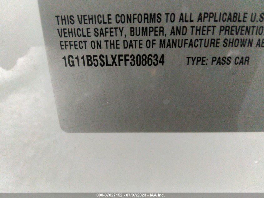 2015 CHEVROLET MALIBU LS - 1G11B5SLXFF308634