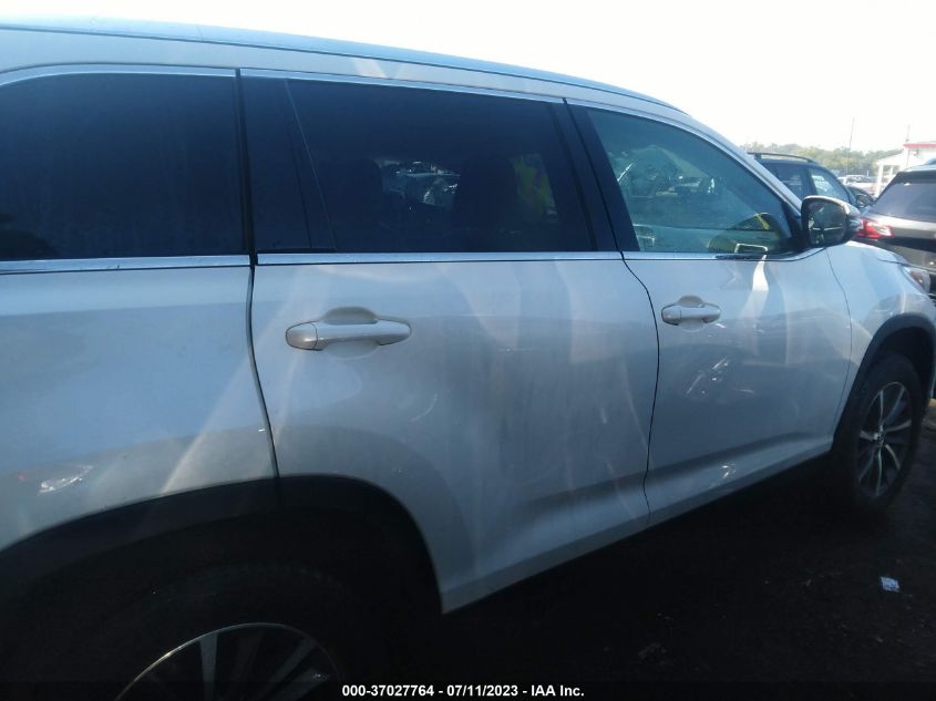 2019 TOYOTA HIGHLANDER SE/XLE - 5TDJZRFH6KS608035