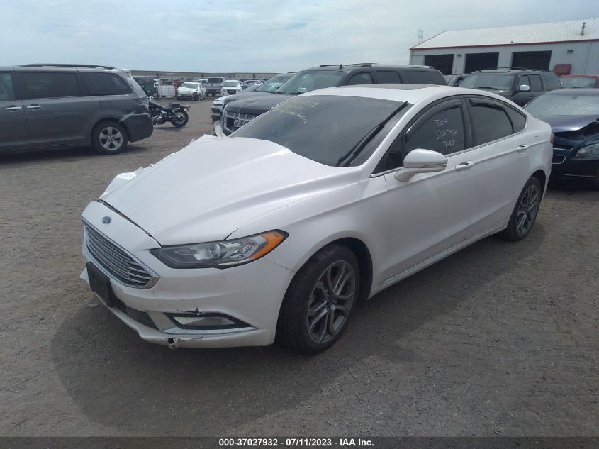 2017 FORD FUSION SE - 3FA6P0T92HR200914