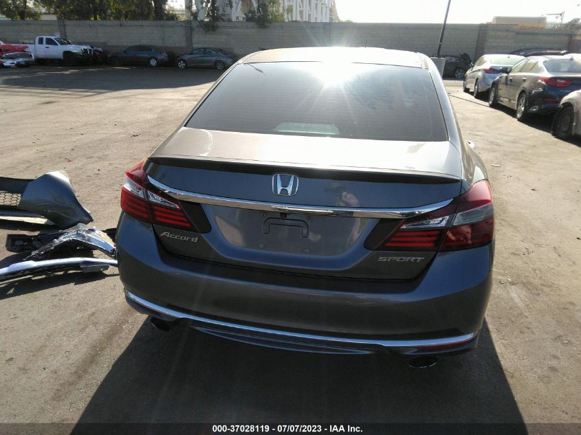 2016 HONDA ACCORD SEDAN SPORT - 1HGCR2F57GA189916