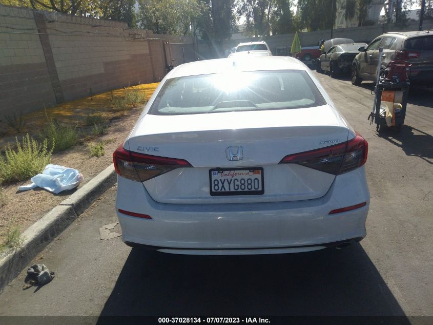 2022 HONDA CIVIC SEDAN SPORT - 2HGFE2F52NH528850