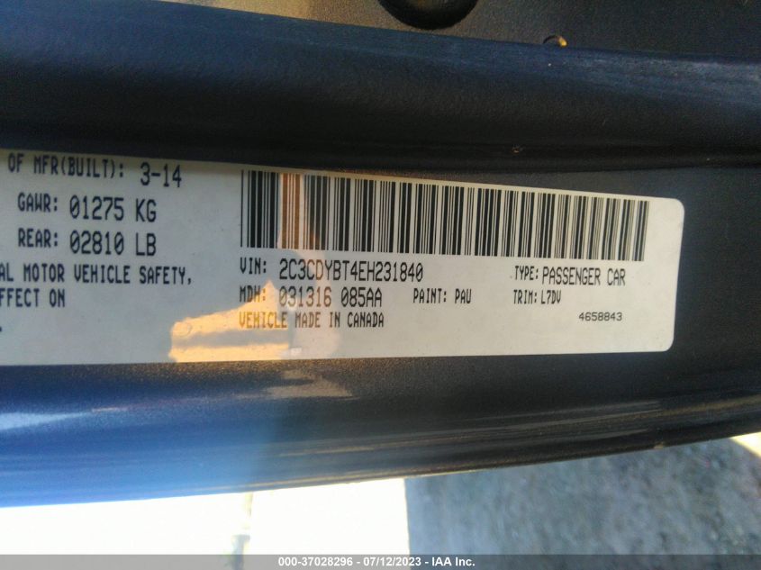 2014 DODGE CHALLENGER R/T - 2C3CDYBT4EH231840
