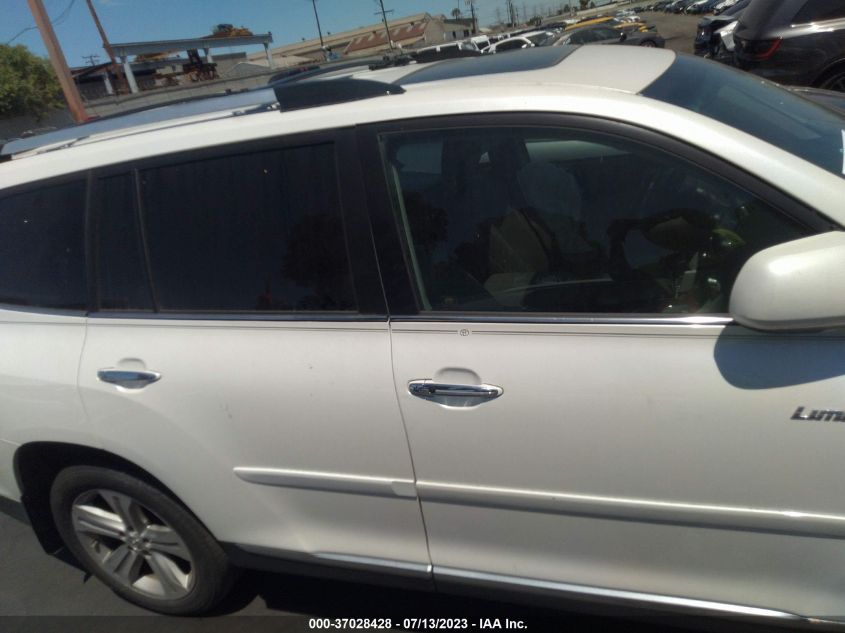2013 TOYOTA HIGHLANDER LIMITED - 5TDDK3EH4DS254714