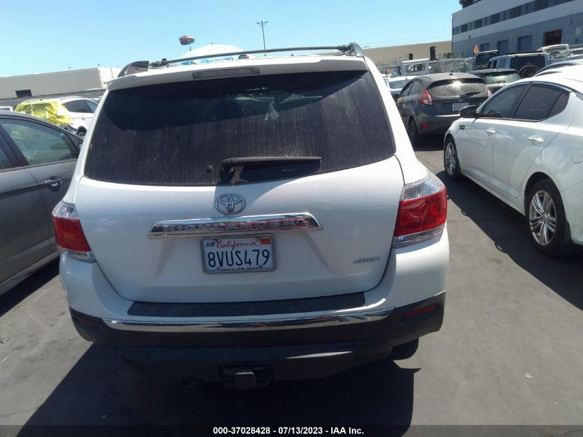 2013 TOYOTA HIGHLANDER LIMITED - 5TDDK3EH4DS254714