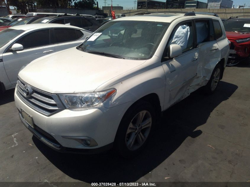 2013 TOYOTA HIGHLANDER LIMITED - 5TDDK3EH4DS254714