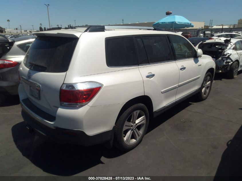 2013 TOYOTA HIGHLANDER LIMITED - 5TDDK3EH4DS254714