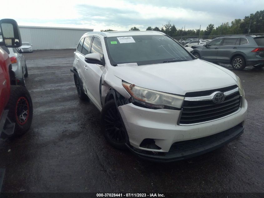 2015 TOYOTA HIGHLANDER LIMITED/LTD PLATINUM - 5TDDKRFH6FS144574