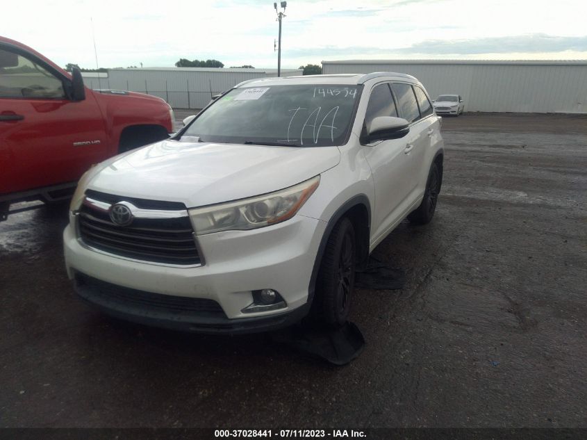 2015 TOYOTA HIGHLANDER LIMITED/LTD PLATINUM - 5TDDKRFH6FS144574
