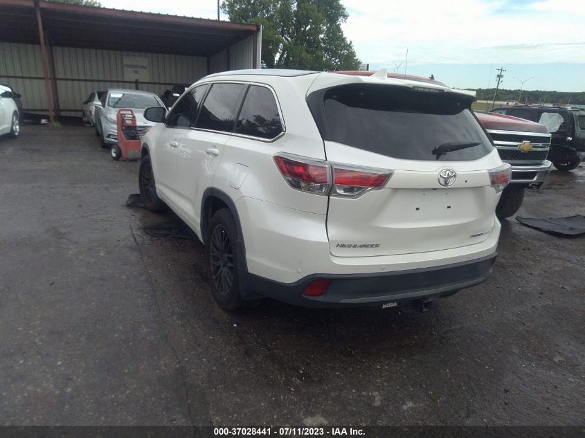 2015 TOYOTA HIGHLANDER LIMITED/LTD PLATINUM - 5TDDKRFH6FS144574