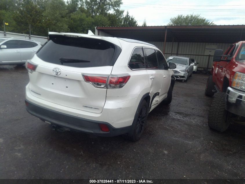 2015 TOYOTA HIGHLANDER LIMITED/LTD PLATINUM - 5TDDKRFH6FS144574
