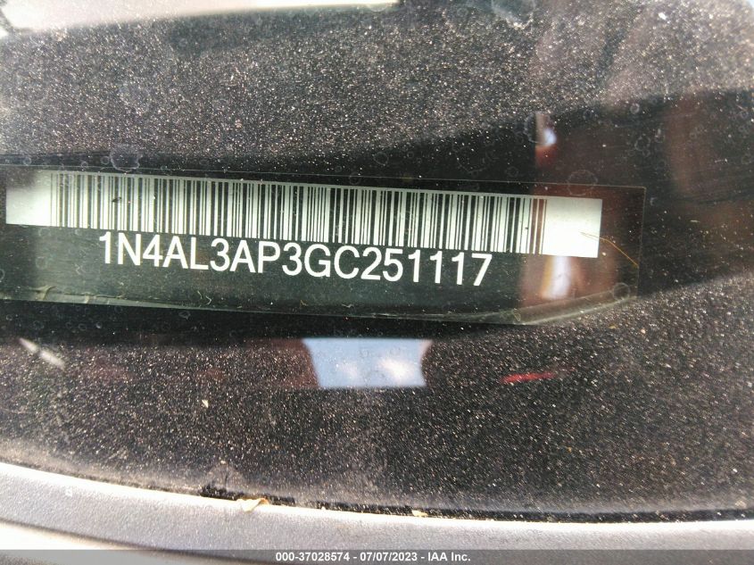 2016 NISSAN ALTIMA 2.5 - 1N4AL3AP3GC251117