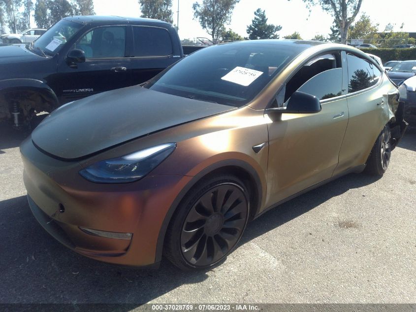 2022 TESLA MODEL Y PERFORMANCE - 7SAYGDEF1NF517872