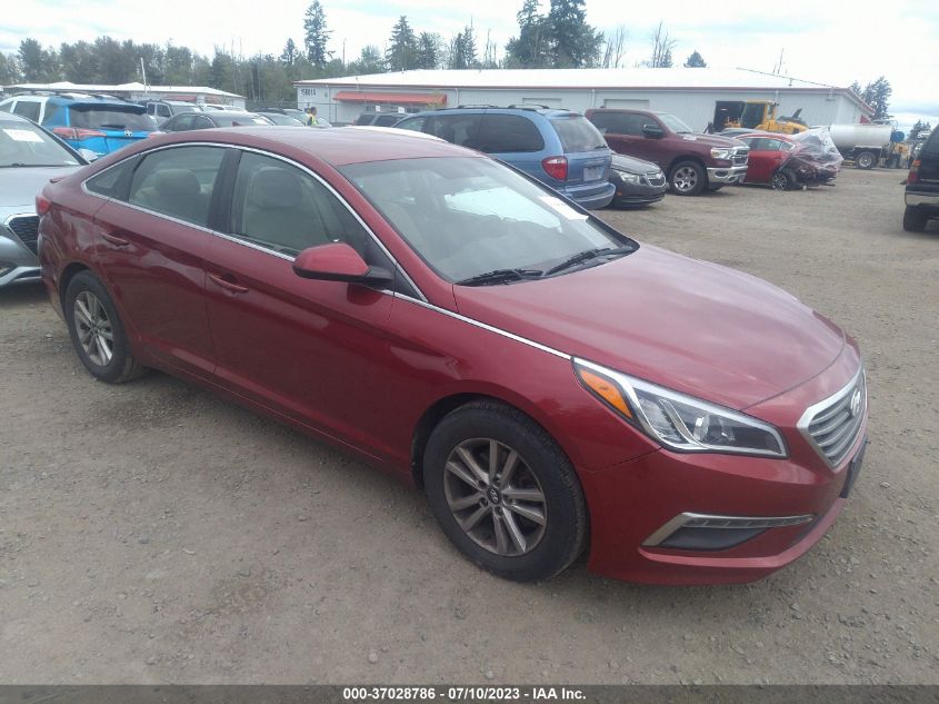 2015 HYUNDAI SONATA 2.4L SE - 5NPE24AF7FH178655