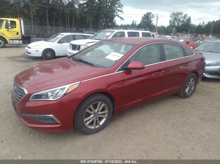 2015 HYUNDAI SONATA 2.4L SE - 5NPE24AF7FH178655