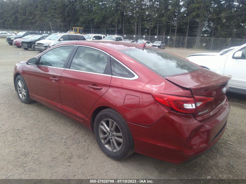 2015 HYUNDAI SONATA 2.4L SE - 5NPE24AF7FH178655