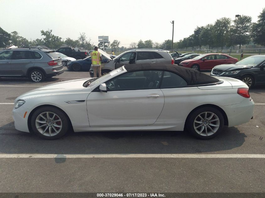 2013 BMW 6 SERIES 640I - WBALW7C53DDX58664