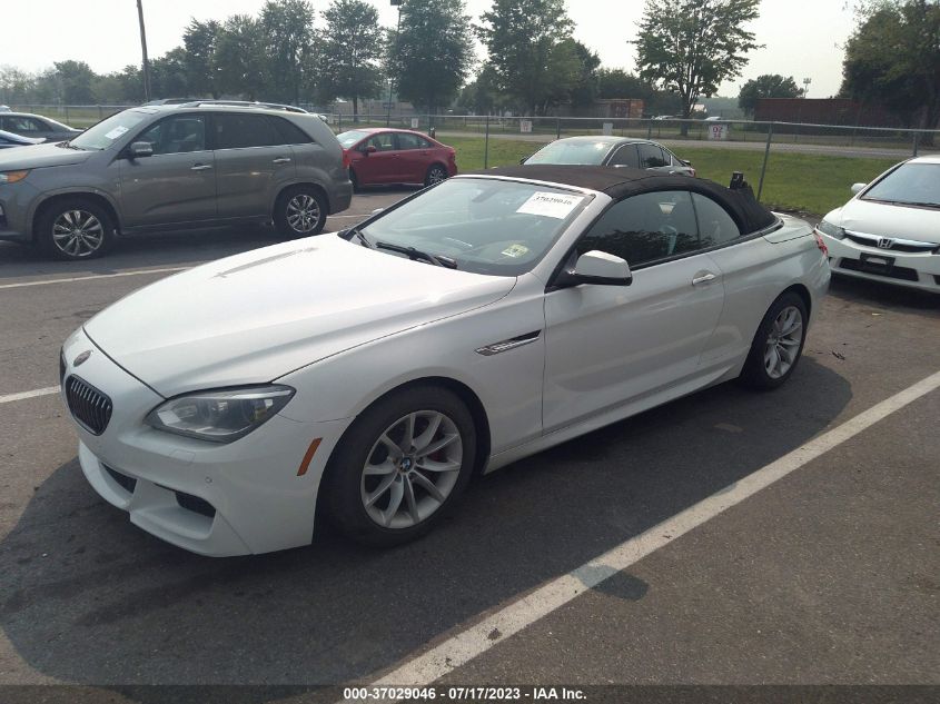 2013 BMW 6 SERIES 640I - WBALW7C53DDX58664