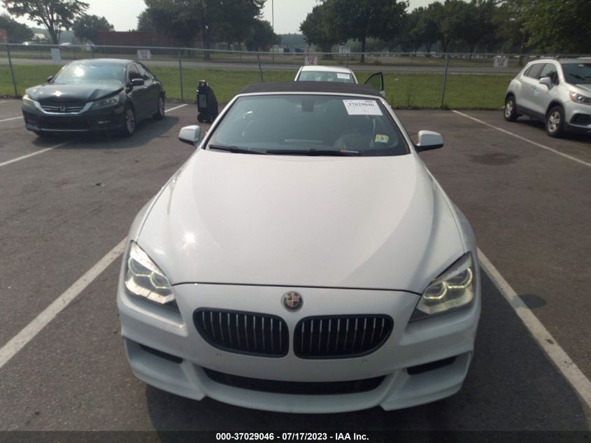 2013 BMW 6 SERIES 640I - WBALW7C53DDX58664