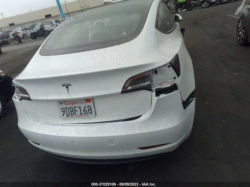 2022 TESLA MODEL 3 - 5YJ3E1EA2NF361860