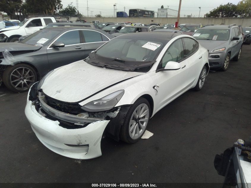 2022 TESLA MODEL 3 - 5YJ3E1EA2NF361860