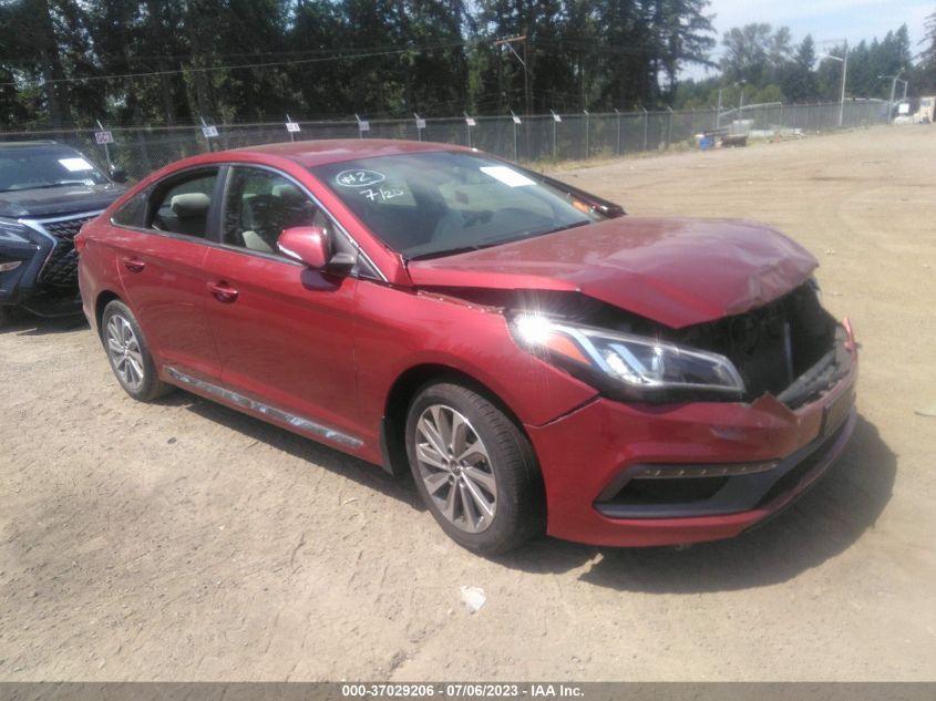 2015 HYUNDAI SONATA 2.4L SPORT - 5NPE34AFXFH220846