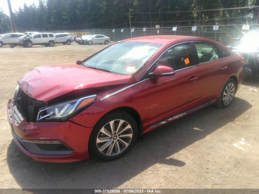 2015 HYUNDAI SONATA 2.4L SPORT - 5NPE34AFXFH220846