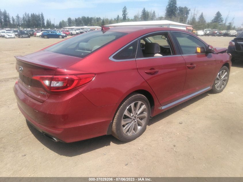 2015 HYUNDAI SONATA 2.4L SPORT - 5NPE34AFXFH220846