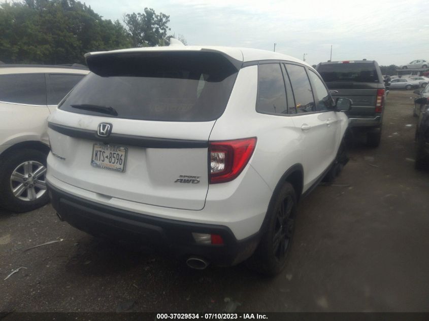 2021 HONDA PASSPORT SPORT 5FNYF8H27MB006889