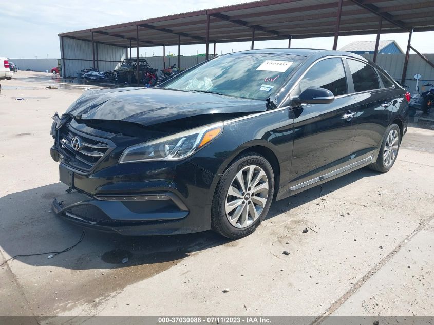 2015 HYUNDAI SONATA 2.4L SPORT - 5NPE34AF2FH190953