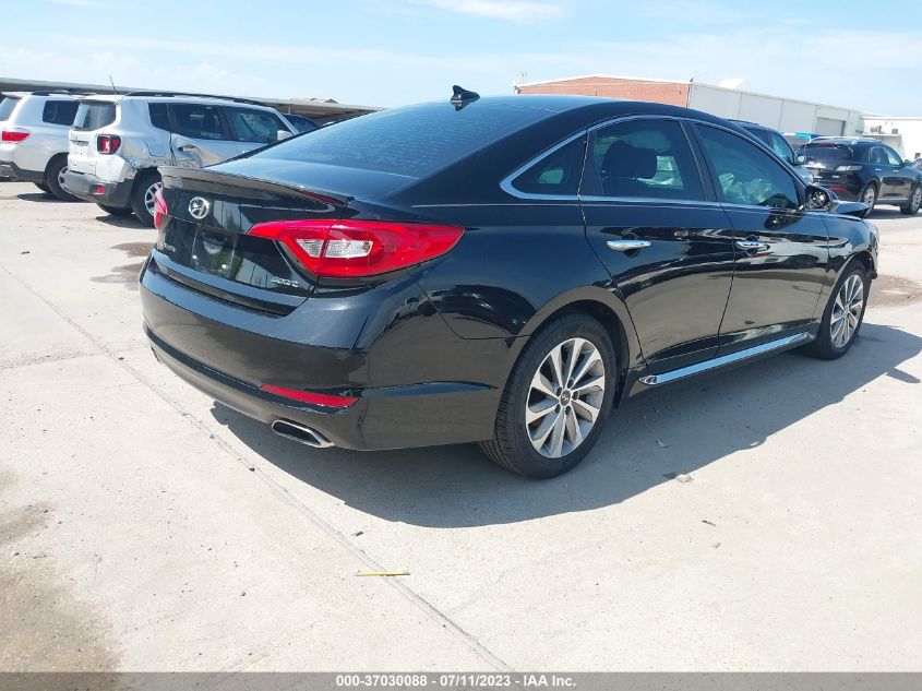 2015 HYUNDAI SONATA 2.4L SPORT - 5NPE34AF2FH190953